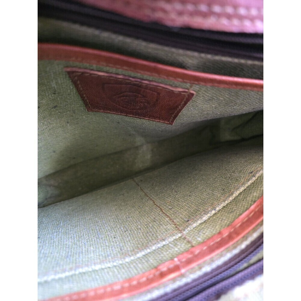 Vintage Leather Purse Satchel And Fable Saddle Medium Messenger Crossbody Brown - Picture 3 of 7